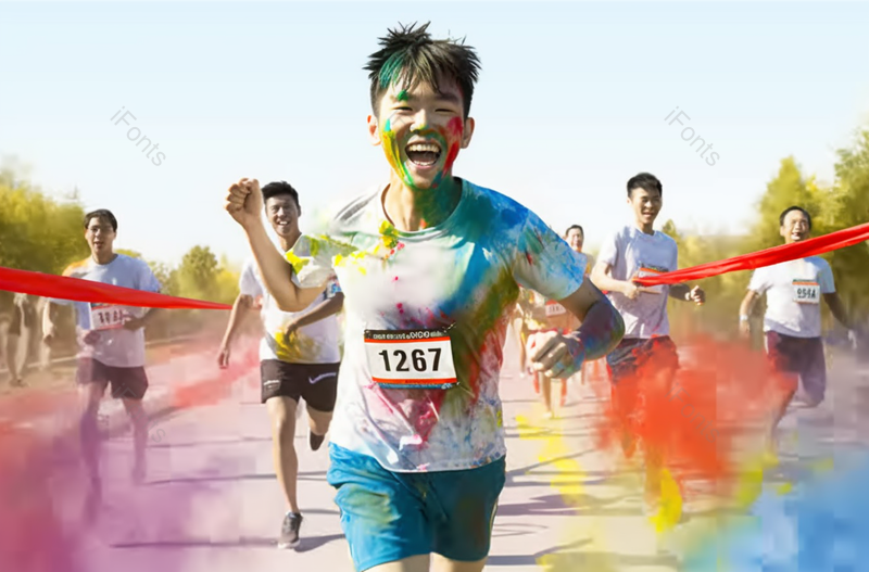 冲到终点微笑的年轻男运动员摄影图,高清,摄影图,摄影图片,图片大全,摄影图免费下载